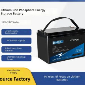12V 100Ah 200Ah 300Ah LiFePO4 Battery Pack for Solar Storage by Sanlita China factory manufacture wholesale supplier