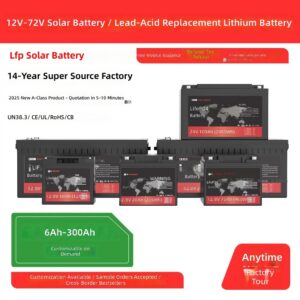 12V LiFePO4 Battery 100Ah 200Ah Solar Storage for RV Boat Camping by Sanlita China factory manufacture wholesale supplier